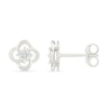Thumbnail Image 3 of KAY Lab-Grown Diamond Accent Open Flower Stud Earrings Sterling Silver