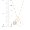 Thumbnail Image 6 of KAY Lab-Grown Diamonds Moon & Star Charm Necklace 1/2 ct tw 10K Yellow Gold 18"