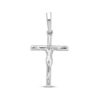 JAXXON Men's Collection Crucifix Charm Stainless Steel