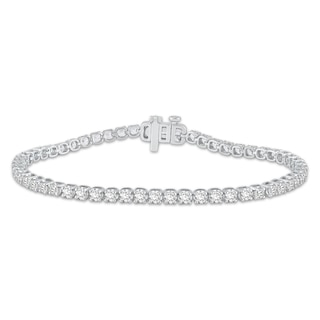 KAY Lab-Grown Diamonds Tennis Bracelet 4 ct tw 10K White Gold 7"