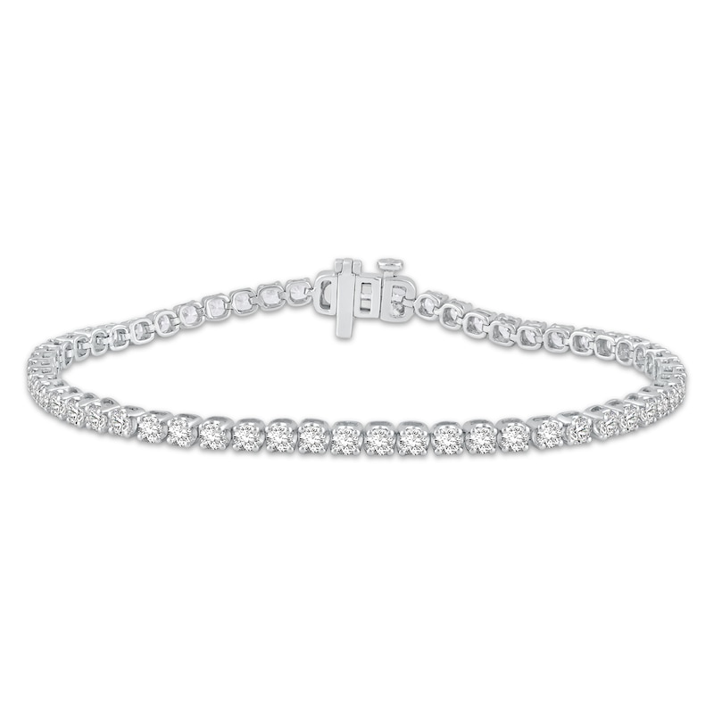 Main Image 1 of KAY Lab-Grown Diamonds Tennis Bracelet 4 ct tw 10K White Gold 7"