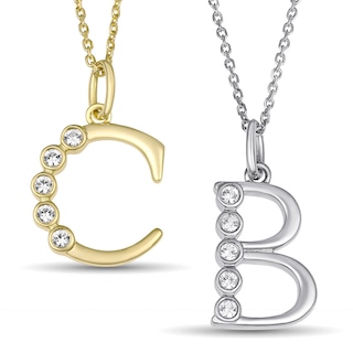 Block Initial Necklace (1 Initial)