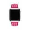 Thumbnail Image 1 of COACH Two-Tone Pink Silicone Women's Apple Watch Strap 14700287