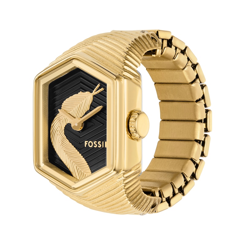 Main Image 2 of Fossil Lunar New Year Women's Watch Ring Gold-Tone Stainless Steel ES5382
