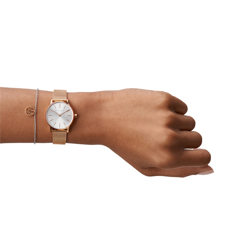 Main Image 6 of Armani Exchange Lola Women's Watch Set with Bracelet AX7121
