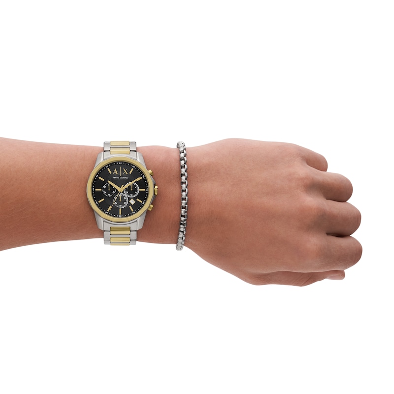 Main Image 7 of Armani Exchange Banks Chronograph Men's Watch Set with Bracelet AX7148SET