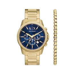 Armani Exchange Chronograph Men's Watch Set with Bracelet AX7151SET