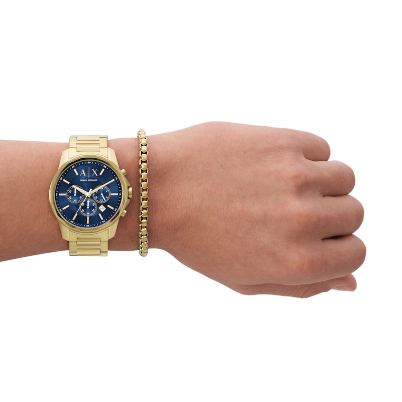 Main Image 7 of Armani Exchange Banks Chronograph Men's Watch Set with Bracelet AX7151SET