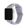Thumbnail Image 2 of COACH Purple Floral Silicone Apple Watch Strap 14700293