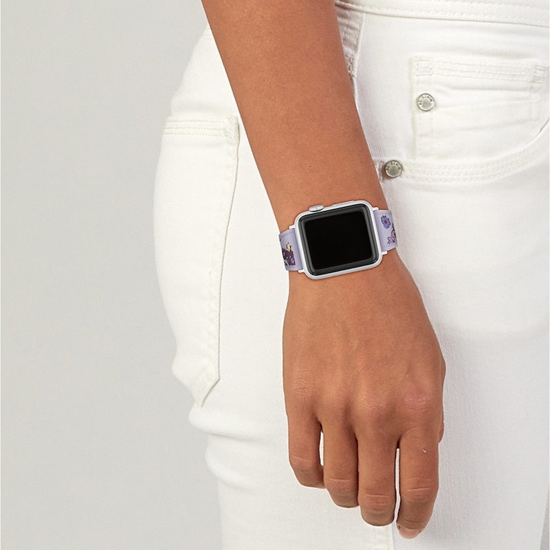 Main Image 5 of COACH Purple Floral Silicone Apple Watch Strap 14700293