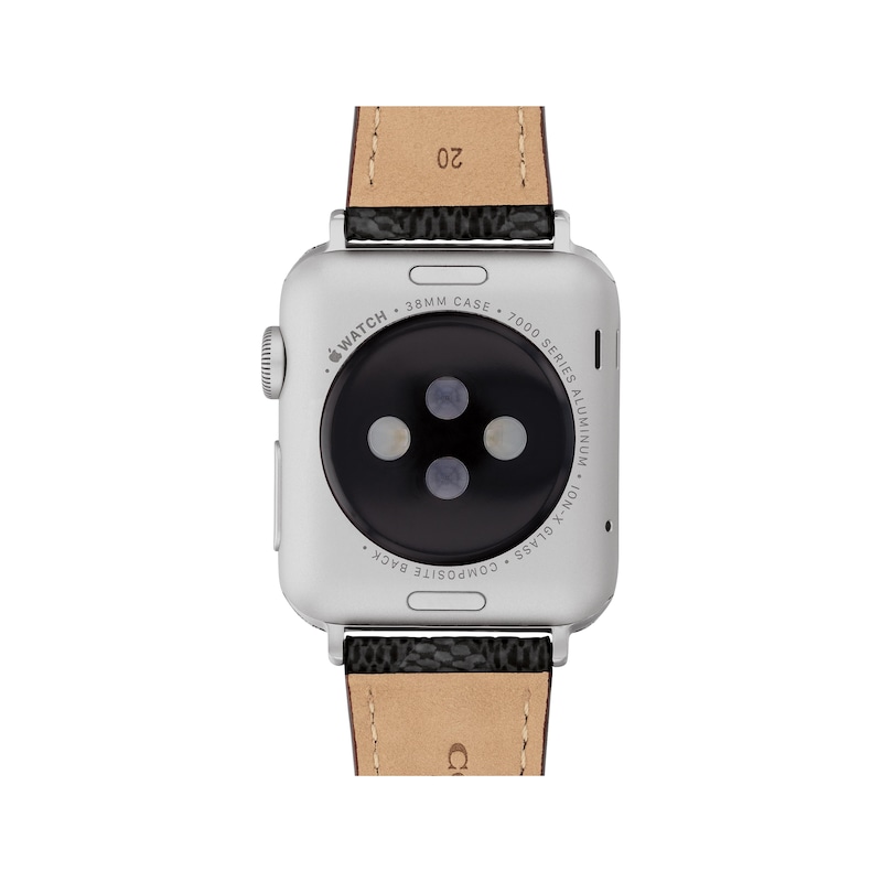Main Image 3 of COACH Signature Black Canvas Apple Watch Strap 14700288