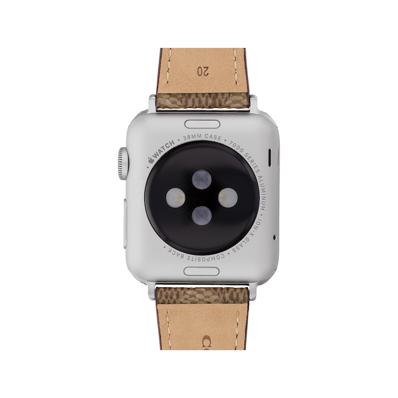 Main Image 3 of COACH Signature Tan Canvas Apple Watch Strap 14700289