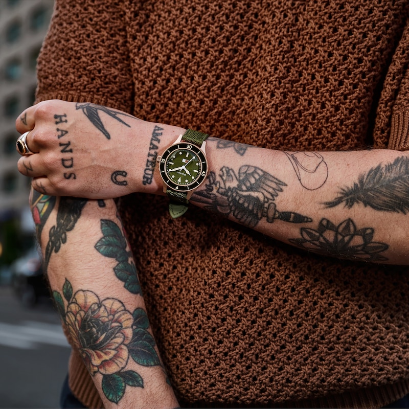 Main Image 4 of Bulova Special Edition MIL-SHIPS Bronze Men's Watch 98A324