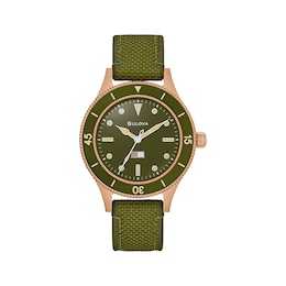 Bulova Special Edition MIL-SHIPS Bronze Automatic Men's Watch 98A324