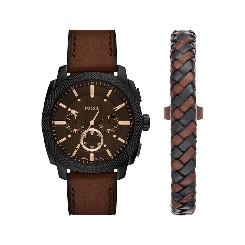 Main Image 1 of Fossil Machine Chronograph Men’s Watch Set FS6102SET