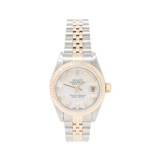 Previously Owned Men's Rolex Datejust 36 ct tw Diamond Two-Tone Automatic Watch (Model: 16233
