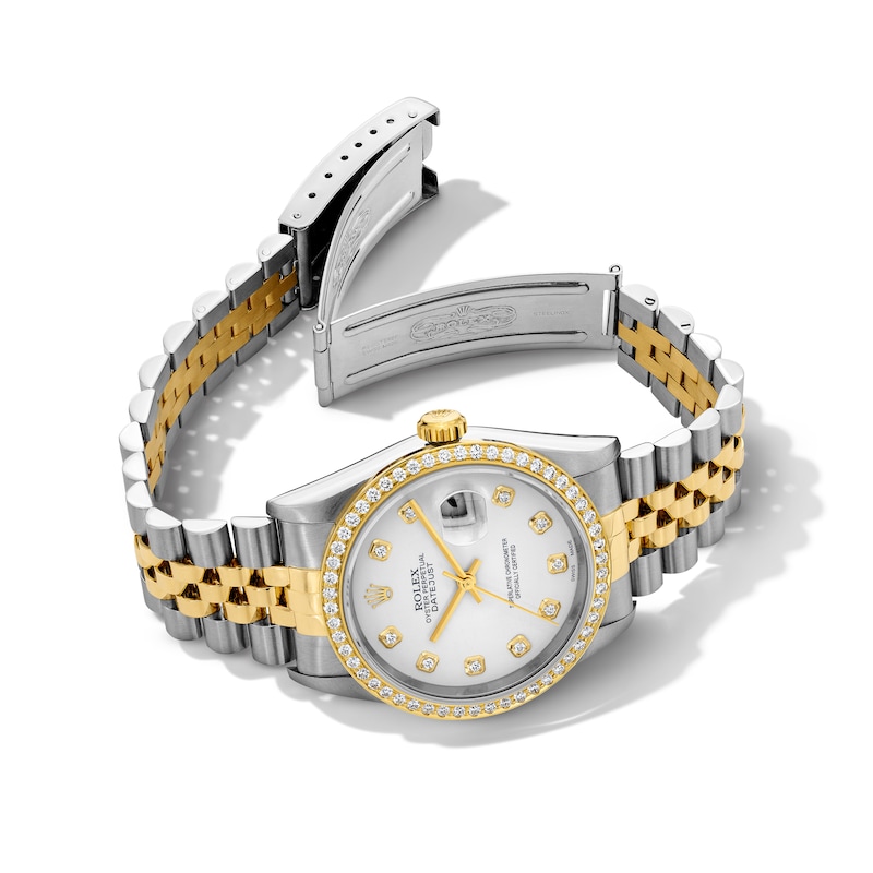 Main Image 3 of Previously Owned Men's Rolex Datejust 36 1 ct tw Diamond Two-Tone Automatic Watch (Model: 16233)