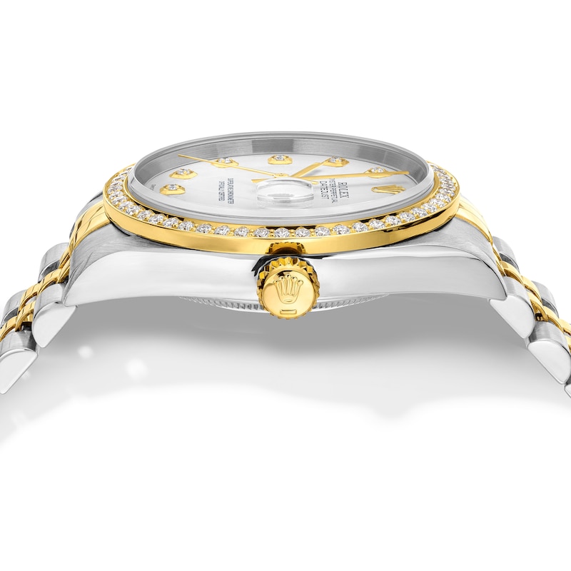 Main Image 4 of Previously Owned Men's Rolex Datejust 36 1 ct tw Diamond Two-Tone Automatic Watch (Model: 16233)