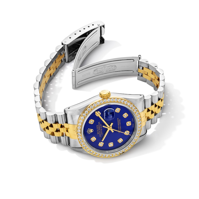Main Image 3 of Previously Owned Men's Rolex Datejust 36 1 ct tw Diamond Two-Tone Automatic Watch (Model: 16233)