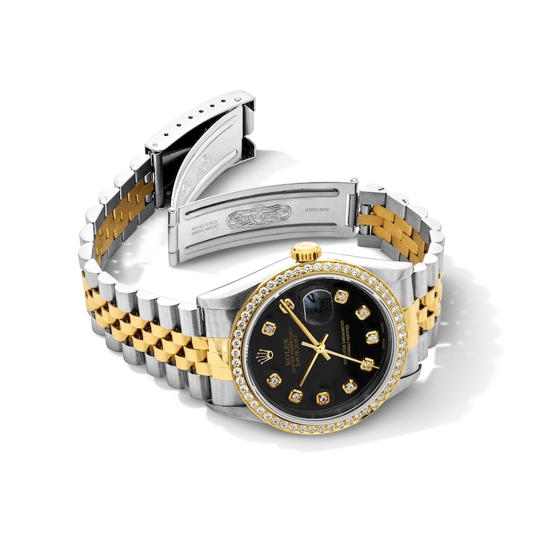 Main Image 3 of Previously Owned Men's Rolex Datejust 36 1 ct tw Diamond Two-Tone Automatic Watch (Model: 16233)