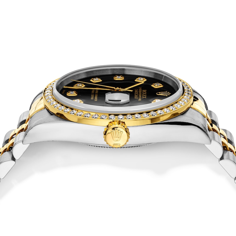 Main Image 4 of Previously Owned Men's Rolex Datejust 36 1 ct tw Diamond Two-Tone Automatic Watch (Model: 16233)