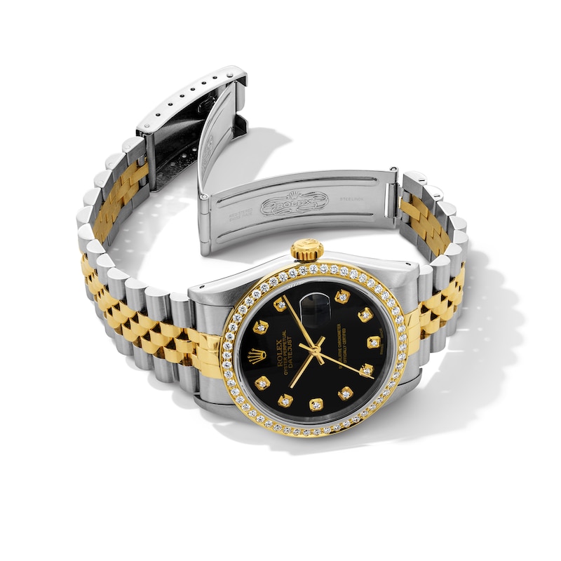 Main Image 3 of Previously Owned Men's Rolex Datejust 36 1 ct tw Diamond Two-Tone Automatic Watch (Model: 16233)
