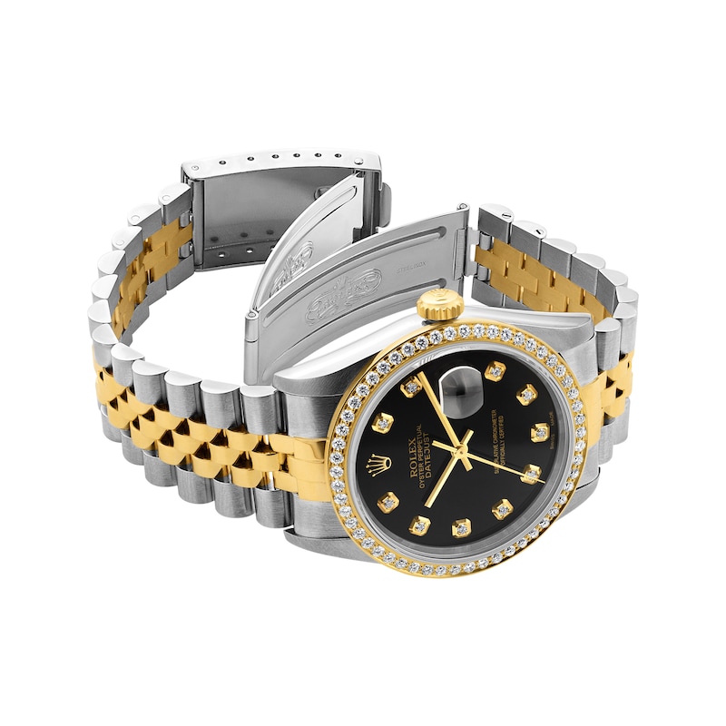 Main Image 2 of Previously Owned Men's Rolex Datejust 36 1 ct tw Diamond Two-Tone Automatic Watch (Model: 16233)