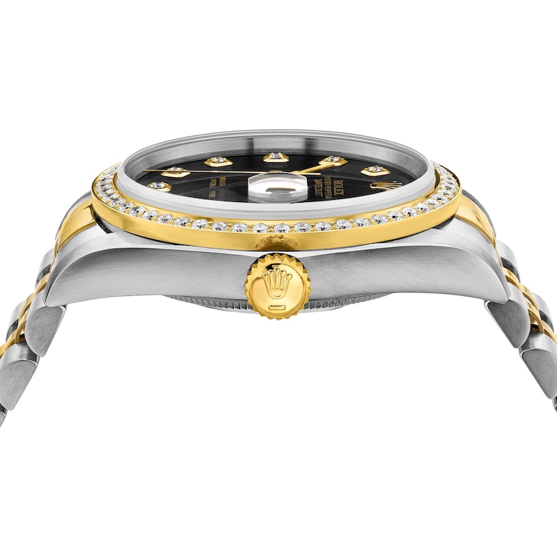 Main Image 4 of Previously Owned Men's Rolex Datejust 36 1 ct tw Diamond Two-Tone Automatic Watch (Model: 16233)
