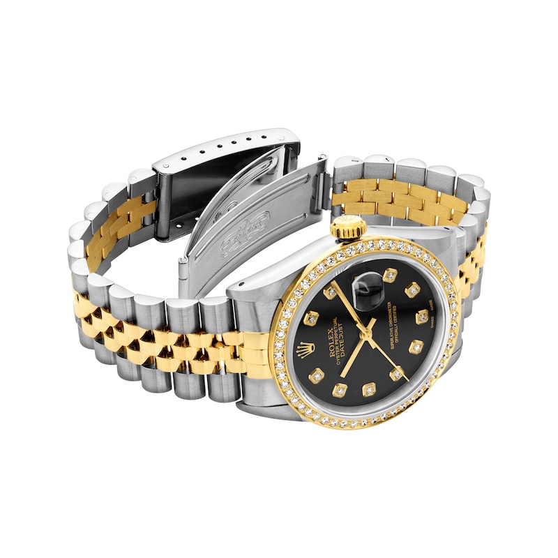 Main Image 2 of Previously Owned Men's Rolex Datejust 36 1 ct tw Diamond Two-Tone Automatic Watch (Model: 16233_L746055)