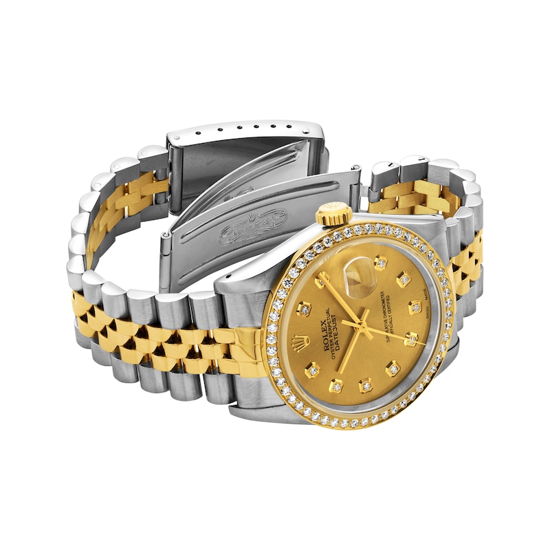 Main Image 2 of Previously Owned Men's Rolex Datejust 36 1 ct tw Diamond Two-Tone Automatic Watch (Model: 16233)