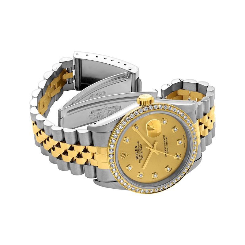 Main Image 2 of Previously Owned Men's Rolex Datejust 36 1 ct tw Diamond Two-Tone Automatic Watch (Model: 16233)