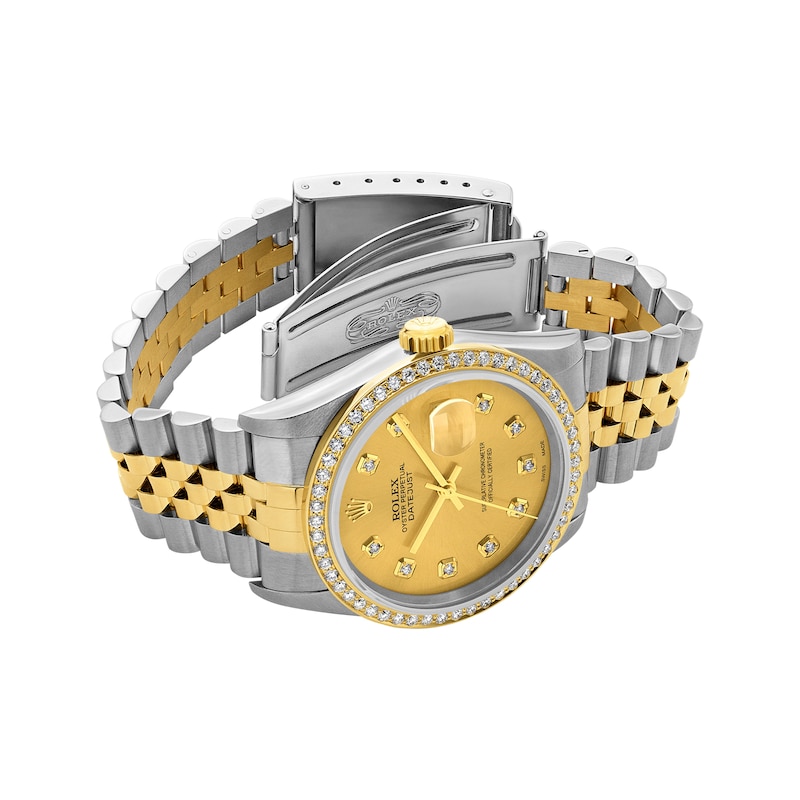 Main Image 2 of Previously Owned Men's Rolex Datejust 36 1 ct tw Diamond Two-Tone Automatic Watch (Model: 16233)