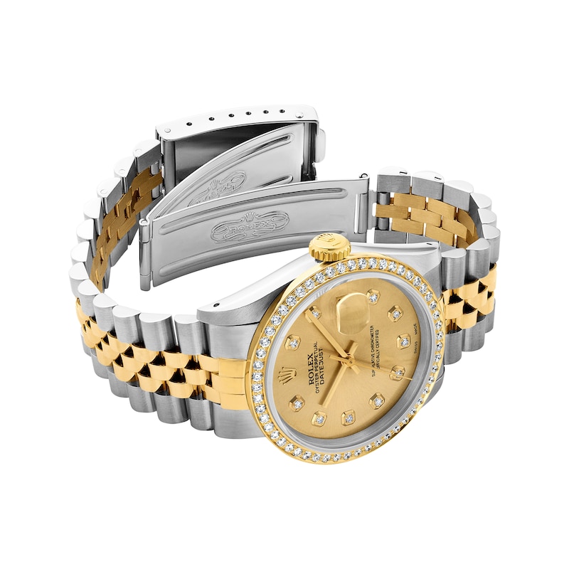 Main Image 2 of Previously Owned Men's Rolex Datejust 36 1 ct tw Diamond Two-Tone Automatic Watch (Model: 16233)