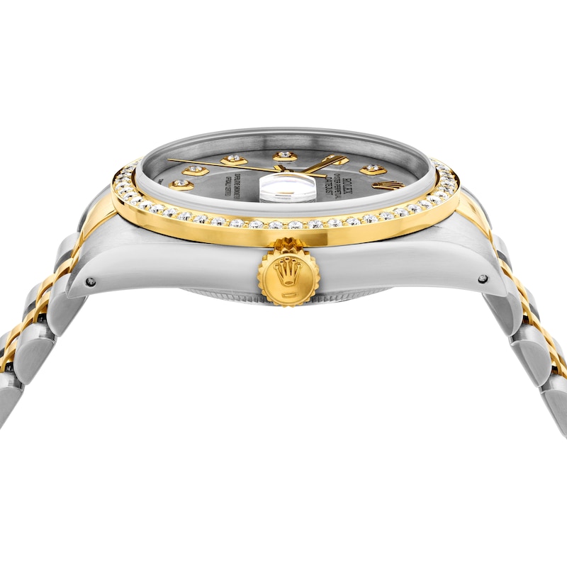 Main Image 4 of Previously Owned Men's Rolex Datejust 36 1 ct tw Diamond Two-Tone Automatic Watch (Model: 16233)