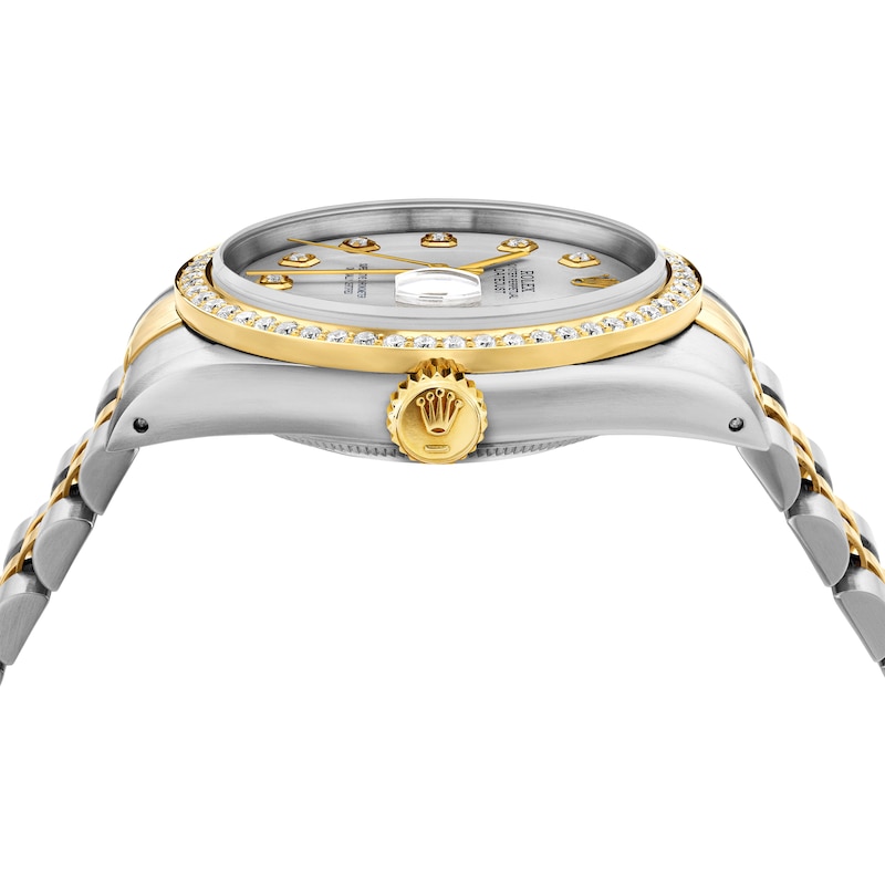 Main Image 4 of Previously Owned Men's Rolex Datejust 36 1 ct tw Diamond Two-Tone Automatic Watch (Model: 16233)