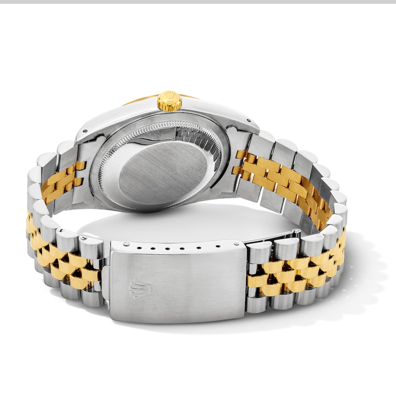 Main Image 2 of Previously Owned Men's Rolex Datejust 36 7/8 ct tw Diamond Two-Tone Automatic Watch (Model: 16233)