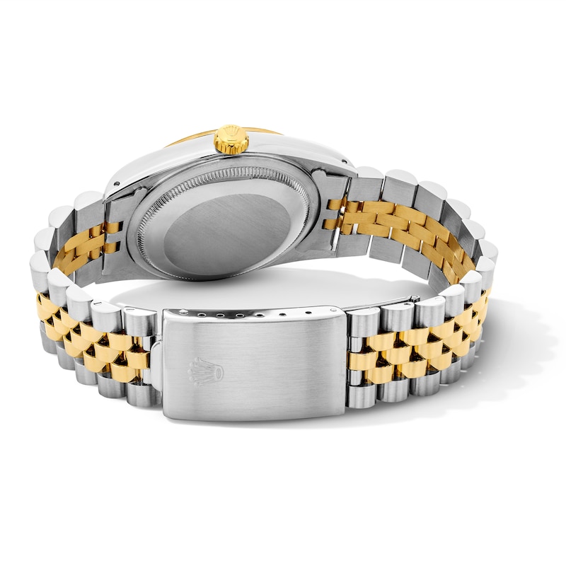 Main Image 2 of Previously Owned Men's Rolex Datejust 36 7/8 ct tw Diamond Two-Tone Automatic Watch (Model: 16233)