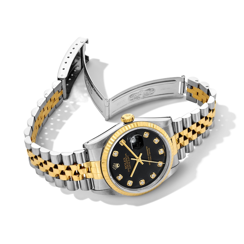 Main Image 3 of Previously Owned Men's Rolex Datejust 36 7/8 ct tw Diamond Two-Tone Automatic Watch (Model: 16233)