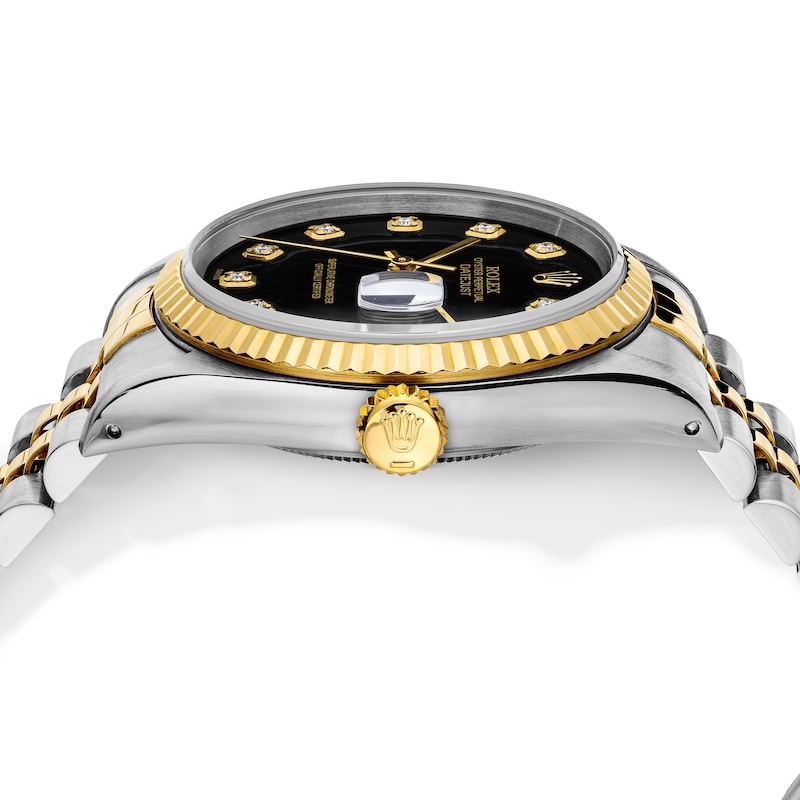 Main Image 4 of Previously Owned Men's Rolex Datejust 36 7/8 ct tw Diamond Two-Tone Automatic Watch (Model: 16233)