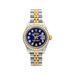 Previously Owned Women's Rolex Datejust 26 1 ct tw Diamond Two-Tone Automatic Watch (Model: 79163_K451120)