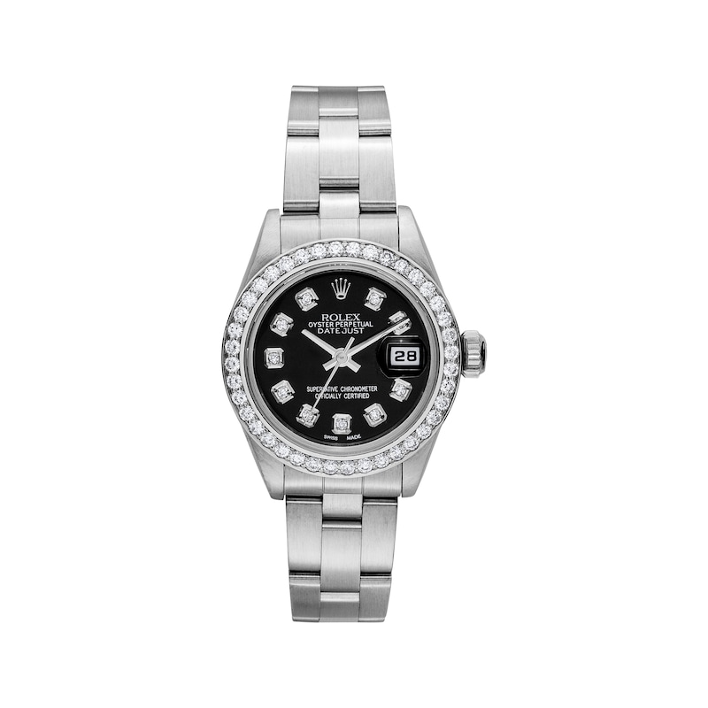 Main Image 1 of Previously Owned Women's Rolex Datejust 26 1 ct tw Diamond Stainless Steel Automatic Watch (Model: 79190_A736125)