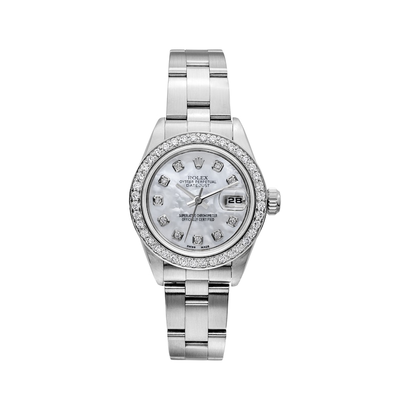 Main Image 1 of Previously Owned Women's Rolex Datejust 26 1 ct tw Diamond Stainless Steel Automatic Watch (Model: 79160_Y174153)