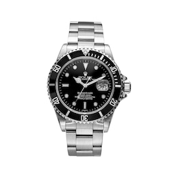 Previously Owned Men's Rolex Submariner Stainless Steel Automatic Watch (Model: 16610_T735789)