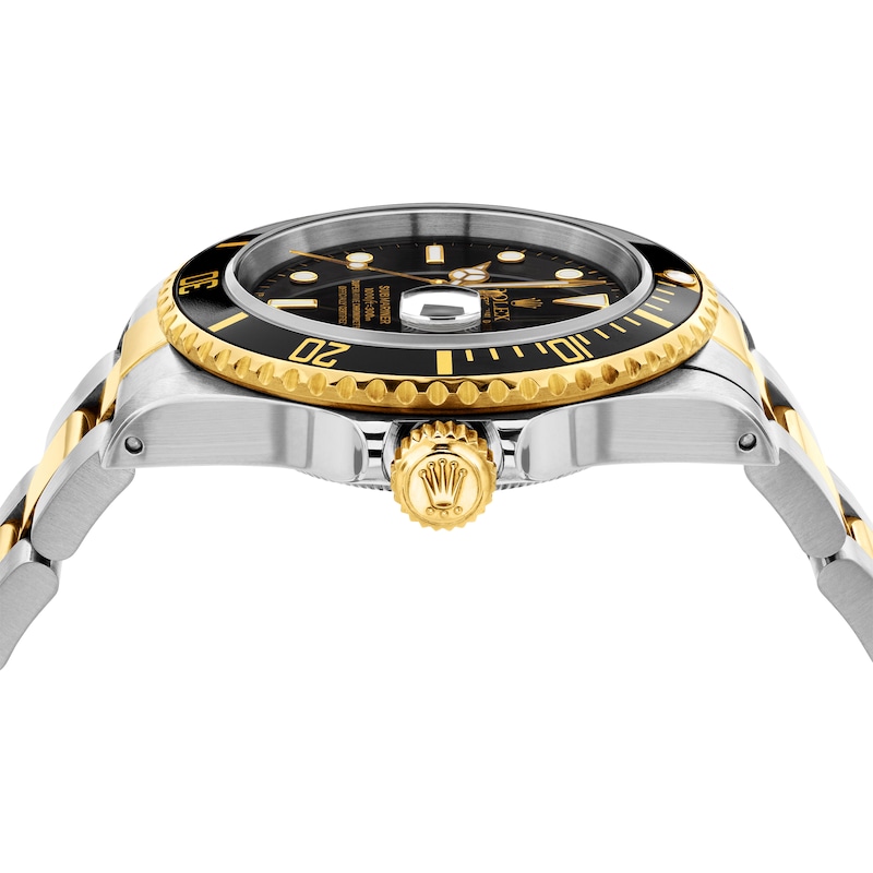Main Image 4 of Previously Owned Men's Rolex Submariner Two-Tone Automatic Watch (Model: 16613_R990195)