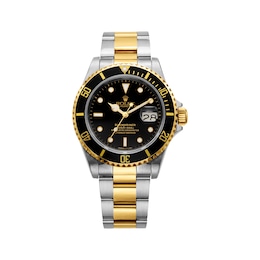 Previously Owned Men's Rolex Submariner Two-Tone Automatic Watch (Model: 16613_S350052)