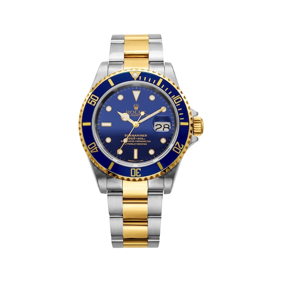 Previously Owned Men's Rolex Submariner Two-Tone Automatic Watch (Model: 16613_F973557)
