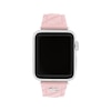 Thumbnail Image 1 of COACH Pink Silicone Women's Apple Watch Strap 14700297