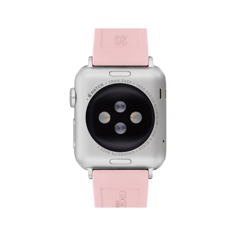 Main Image 3 of COACH Pink Silicone Women's Apple Watch Strap 14700297