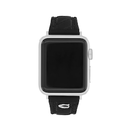 COACH Black Silicone Women's Apple Watch Strap 14700310