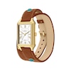 Thumbnail Image 2 of Fossil Turquoise-Studded Leather Wrap Women's Watch ES5418